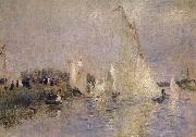 Pierre-Auguste Renoir Regates a Argenteuil oil on canvas